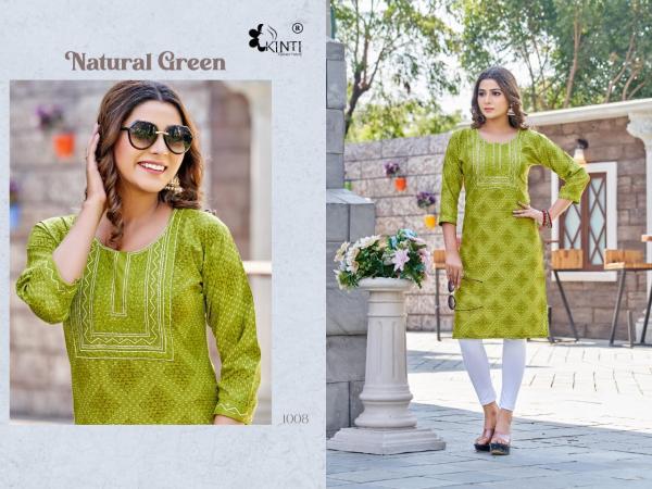 Kinti Lemon Vol 3 Rayon Designer Embroidery Kurti Collection